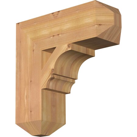 Ekena Millwork Balboa Craftsman Smooth Bracket, Western Red Cedar, 5 1/2"W x 18"D x 18"H BKT06X18X18BOA04SWR